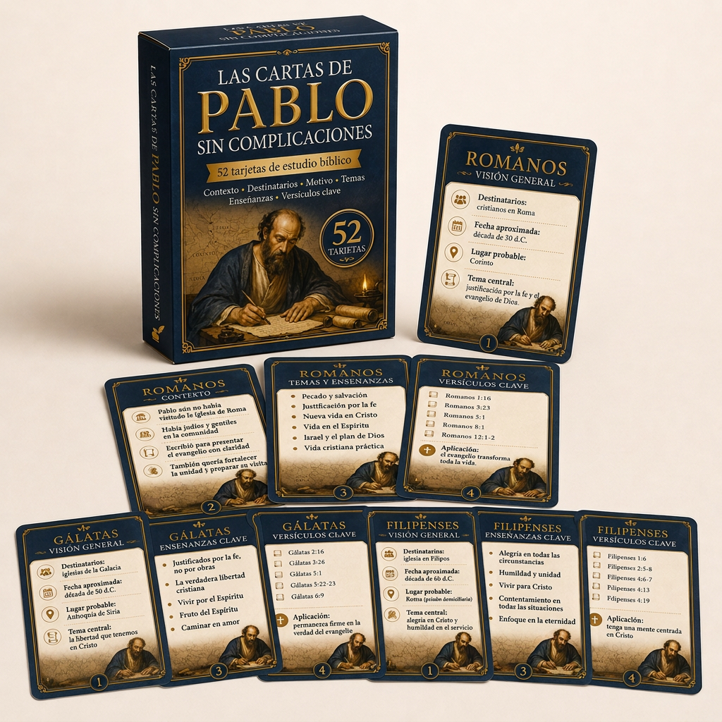 Bono: Las Cartas de Pablo sin complicaciones, 52 tarjetas de estudio bíblico